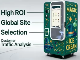 Robot vending machine per gelati ROI: 5 scenari realistici in base alla posizione e al volume di traffico